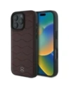 Mercedes MEHCP16X23RWRSR Apple iPhone 16 Pro Max hardcase MB Waves Leather roșu