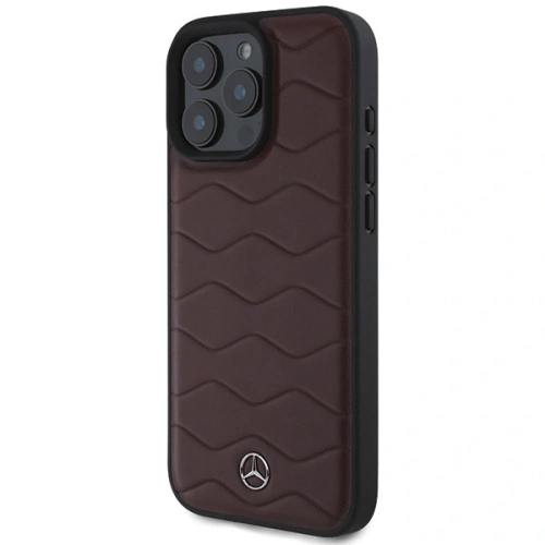 Kup Mercedes MEHCP16X23RWRSR Apple iPhone 16 Pro Max Hartschale MB Waves Leder rot - MRS164 - {ean13} - Sklep Home Screen