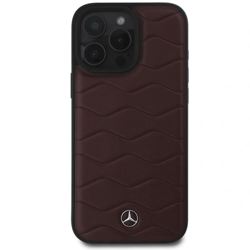 Kup Mercedes MEHCP16X23RWRSR Apple iPhone 16 Pro Max Hartschale MB Waves Leder rot - MRS164 - {ean13} - Sklep Home Screen