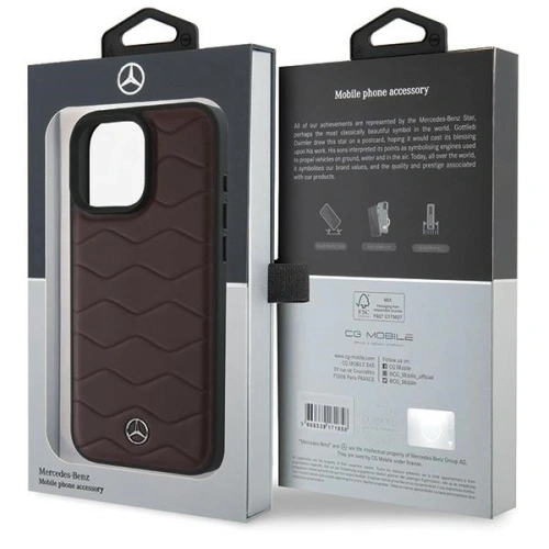 Kup Mercedes MEHCP16X23RWRSR Apple iPhone 16 Pro Max keménytok MB Waves Leather piros - MRS164 - {ean13} - Sklep Home Screen
