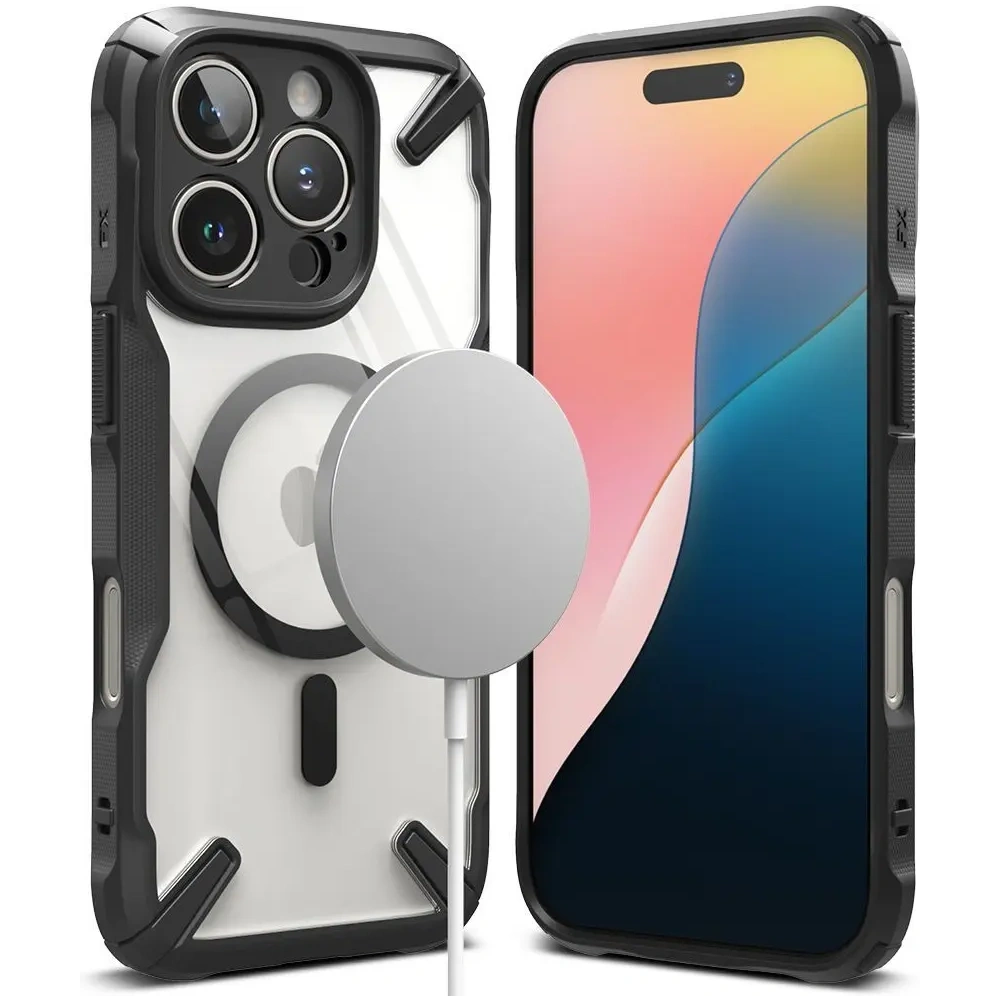 Etui Ringke Fusion-X Magnetic MagSafe Apple iPhone 16 Pro Max Black