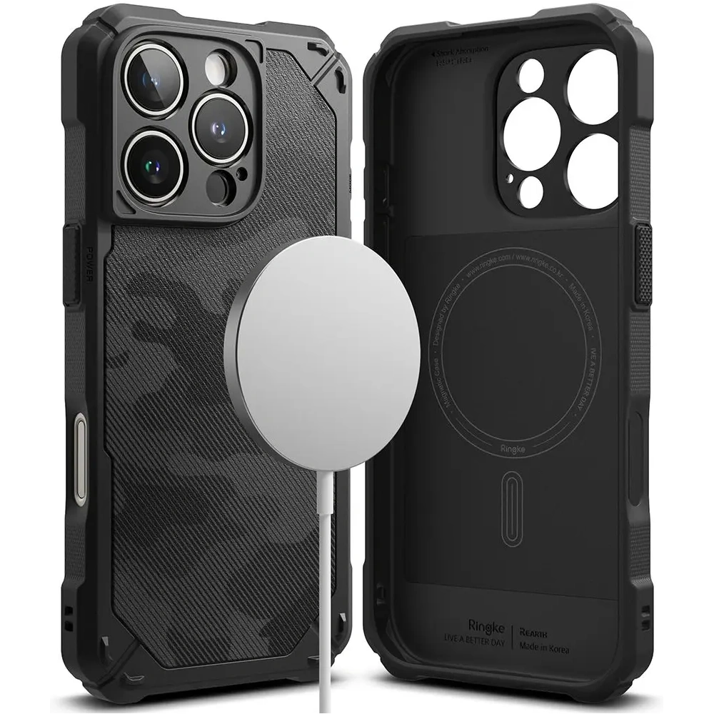 Etui Ringke Rugged Gear Magnetic MagSafe Apple iPhone 16 Pro Camo Black