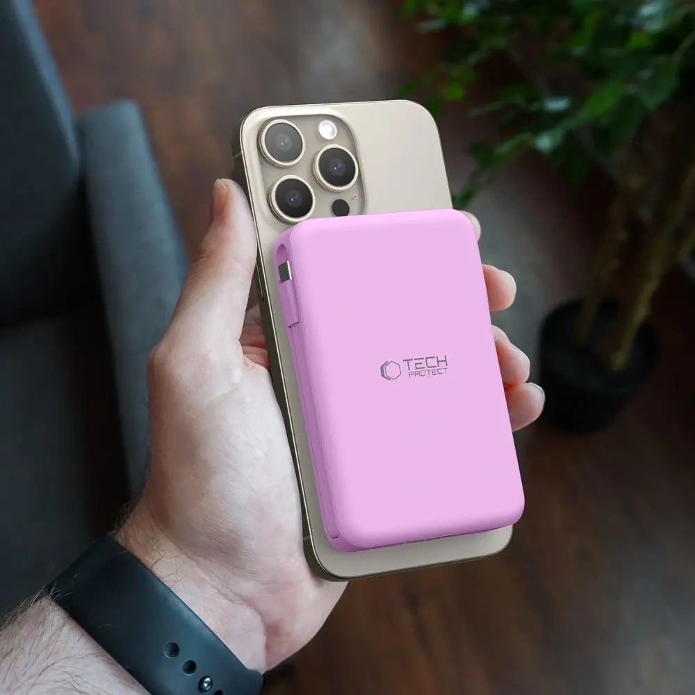 Powerbank Tech-Protect PB31 LifeMag MagSafe 10000mah 15W Lavender