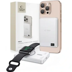 Kup Powerbank Tech-Protect PB33 LifeMag MagSafe 5000mAh 15W Stříbrný - THP3430 - {ean13} - Sklep Home Screen