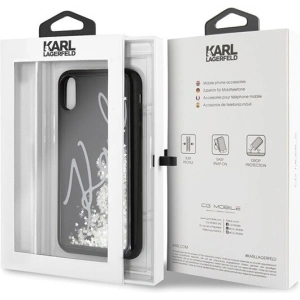 Kup Karl Lagerfeld KLHCPXPH2IR iPhone X/Xs schwarz/schwarz Glitter Signature - leuchtet im Dunkeln - KLD215BLK - {ean13} - Sklep Home Screen