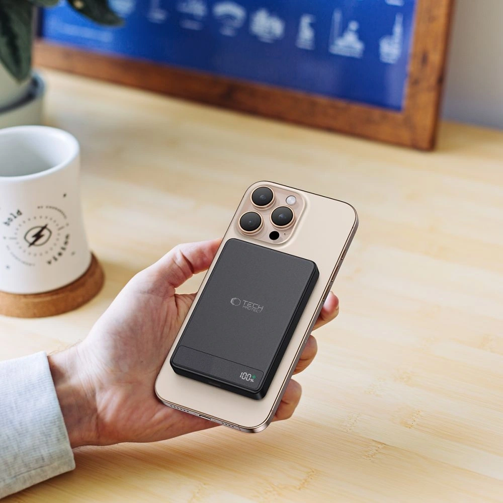 Powerbank Tech-Protect PB33 LifeMag MagSafe 5000mah 15W Black