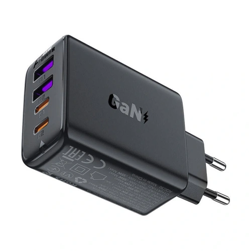 Kup Încărcător Acefast A61 GaN cu 4 porturi 2xUSB-A, 2xUSB-C PD 45W UE (negru) - ACE89 - {ean13} - Sklep Home Screen