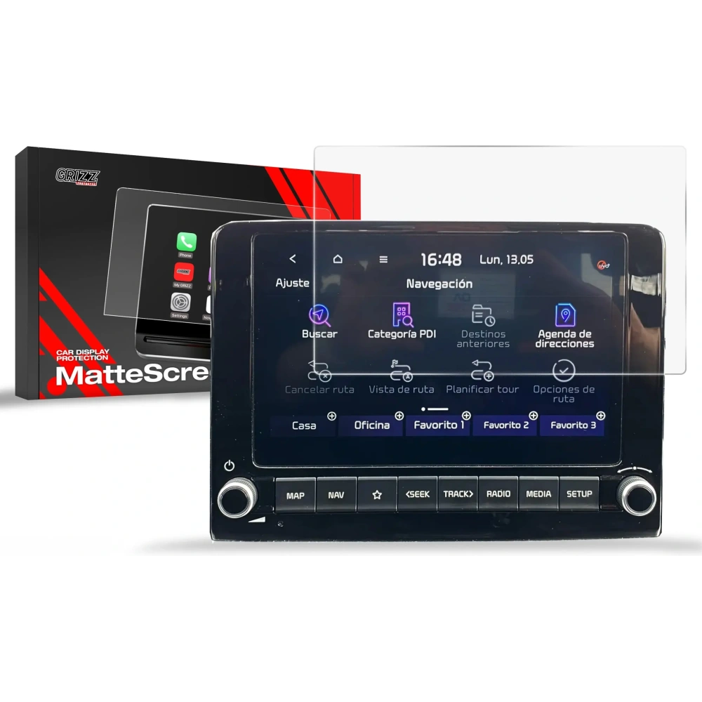 Folia matowa GrizzGlass CarDisplay Protection do Kia Stonic 8" 2024-2025