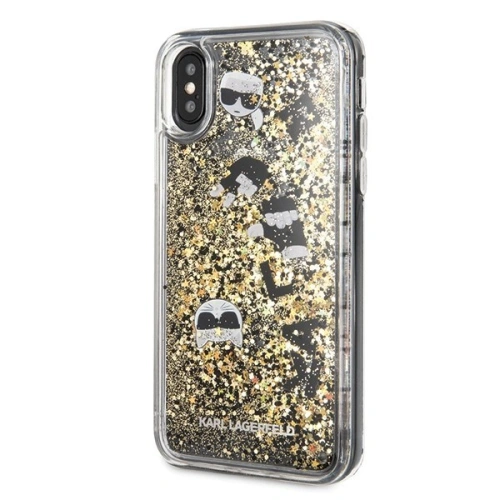 Kup Karl Lagerfeld KLHCPXROGO iPhone X/Xs černý-zlatý/black & gold hard case Glitter - KLD217BLKGLD - {ean13} - Sklep Home Screen
