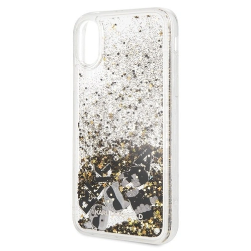 Kup Karl Lagerfeld KLHCPXROGO iPhone X/Xs černý-zlatý/black & gold hard case Glitter - KLD217BLKGLD - {ean13} - Sklep Home Screen