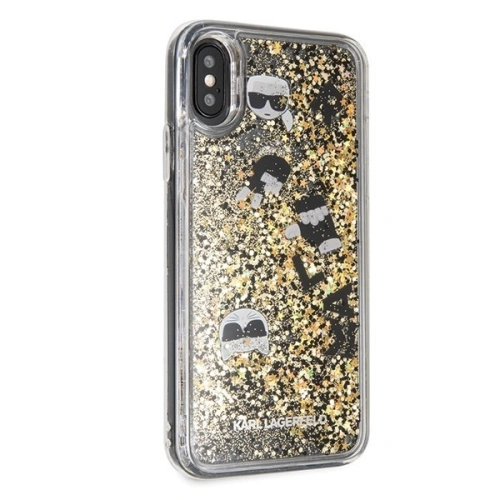 Kup Karl Lagerfeld KLHCPXROGO iPhone X/Xs černý-zlatý/black & gold hard case Glitter - KLD217BLKGLD - {ean13} - Sklep Home Screen