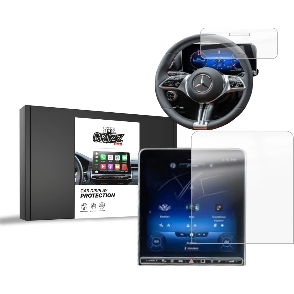 Folia ceramiczna GrizzGlass CarDisplay Protection do Mercedes S Klasa W223 Sensor 2020-2025 [2w1]