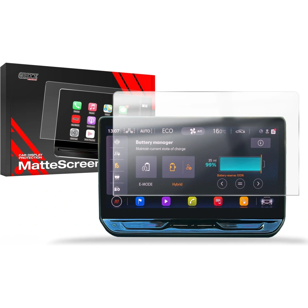Folia matowa GrizzGlass CarDisplay Protection do Seat Leon 4 12,9" Facelift 2024-2025