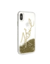Kup Karl Lagerfeld KLHCPXSGGO iPhone X/Xs Gold/Gold Hartschalengehäuse Signature Liquid Glitter - KLD218GLD - {ean13} - Sklep Home Screen