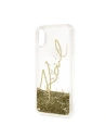 Kup Karl Lagerfeld KLHCPXSGGO iPhone X/Xs Gold/Gold Hartschalengehäuse Signature Liquid Glitter - KLD218GLD - {ean13} - Sklep Home Screen