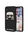 Karl Lagerfeld KLHCPXSKSF iPhone X hardcase černý/black Sneaky Karl - Saffiano