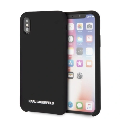 Kup Karl Lagerfeld KLHCPXSLBKS hardcase pentru iPhone X/Xs negru/black Silicon - KLD221BLK - {ean13} - Sklep Home Screen