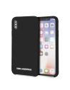 Kup Karl Lagerfeld KLHCPXSLBKS hardcase pentru iPhone X/Xs negru/black Silicon - KLD221BLK - {ean13} - Sklep Home Screen