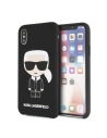Kup Karl Lagerfeld KLHCPXSLFKBK iPhone X/Xs hardcase czarny/black Silicone Iconic - KLD222BLK - {ean13} - Sklep Home Screen