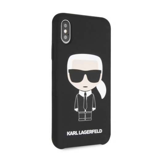 Kup Karl Lagerfeld KLHCPXSLFKBK iPhone X/Xs hardcase czarny/black Silicone Iconic - KLD222BLK - {ean13} - Sklep Home Screen