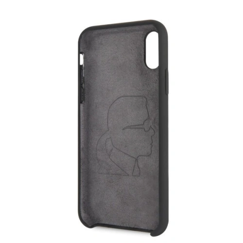 Kup Karl Lagerfeld KLHCPXSLFKBK iPhone X/Xs hardcase czarny/black Silicone Iconic - KLD222BLK - {ean13} - Sklep Home Screen