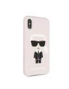 Kup Karl Lagerfeld KLHCPXSLFKPI iPhone X/Xs hardcase jasnoróżowy/light pink Silicone Iconic - KLD223PNK - {ean13} - Sklep Home Screen