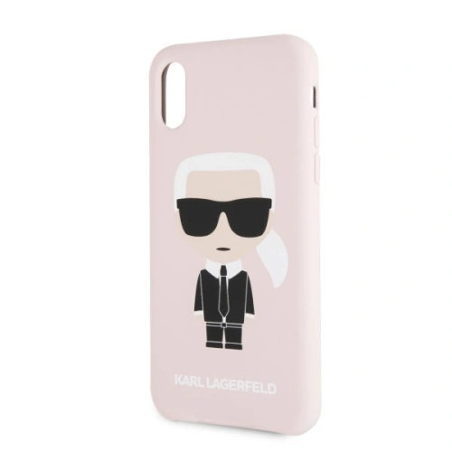 Kup Karl Lagerfeld KLHCPXSLFKPI iPhone X/Xs hardcase jasnoróżowy/light pink Silicone Iconic - KLD223PNK - {ean13} - Sklep Home Screen