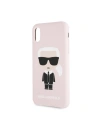Kup Karl Lagerfeld KLHCPXSLFKPI iPhone X/Xs hardcase jasnoróżowy/light pink Silicone Iconic - KLD223PNK - {ean13} - Sklep Home Screen
