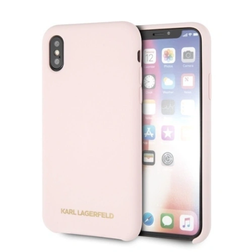 Kup Karl Lagerfeld KLHCPXSLLPG iPhone X/Xs hardcase světle růžový/light pink Silicone - KLD224PNK - {ean13} - Sklep Home Screen