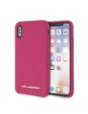 Karl Lagerfeld KLHCPXSLROG iPhone X/Xs hardcase różowy/fushia Silicone