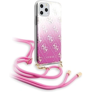 Etui Guess GUHCN65WO4GPI Apple iPhone 11 Pro Max różowy/pink hard case 4G Gradient