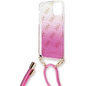 Etui Guess GUHCN65WO4GPI Apple iPhone 11 Pro Max różowy/pink hard case 4G Gradient