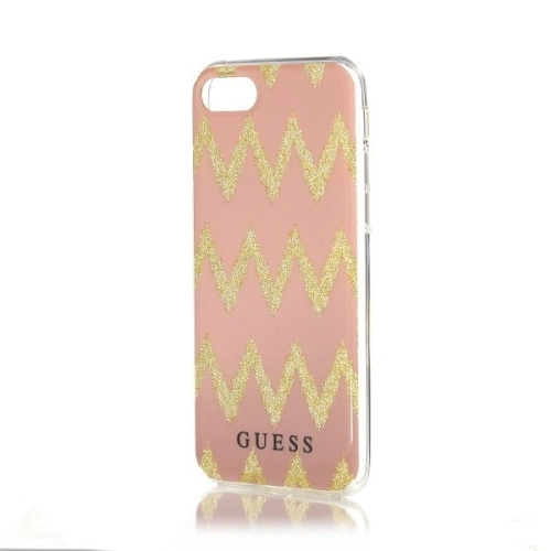 Kup Etui Guess GUHCP7CGPI Apple iPhone SE 2022/SE 2020/8/7 růžový tvrdý obal Ethnic Chic Chevron 3D - GUE304PNK - {ean13} - Sklep Home Screen