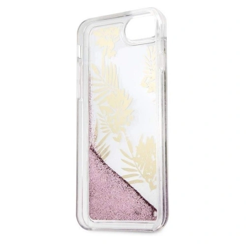 Kup Etui Guess GUHCP7GLUPPI Apple iPhone SE 2022/SE 2020/8/7 růžový/pink hard case Palm Springs Glitter Liquid - GUE305PNK - {ean13} - Sklep Home Screen