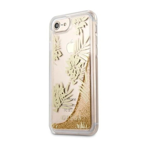 Kup Etui Guess GUHCP7GLUPRG Apple iPhone SE 2022/SE 2020/8/7 růžovo-zlaté/rose gold tvrdý kryt Palm Springs Glitter Liquid - GUE306RS - {ean13} - Sklep Home Screen