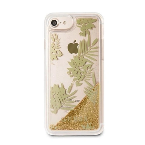 Kup Etui Guess GUHCP7GLUPRG Apple iPhone SE 2022/SE 2020/8/7 růžovo-zlaté/rose gold tvrdý kryt Palm Springs Glitter Liquid - GUE306RS - {ean13} - Sklep Home Screen