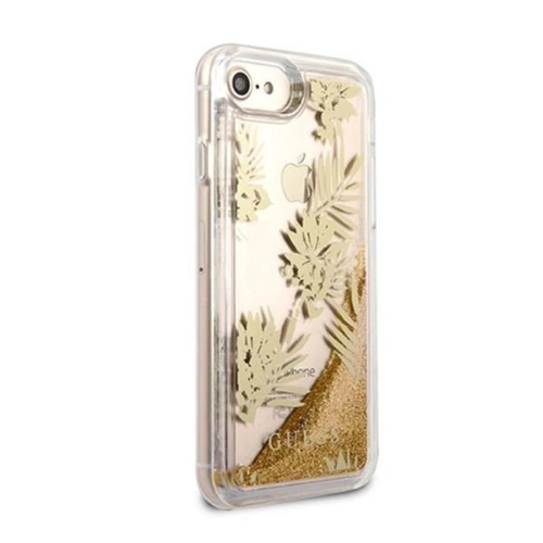 Kup Etui Guess GUHCP7GLUPRG Apple iPhone SE 2022/SE 2020/8/7 růžovo-zlaté/rose gold tvrdý kryt Palm Springs Glitter Liquid - GUE306RS - {ean13} - Sklep Home Screen