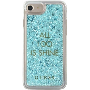 Kup Guess Apple Tasche GUHCP7GLUQBL iPhone SE 2022/SE 2020/8/7 blau/blau Hartschale Liquid Glitter Party - GUE307BLU - {ean13} - Sklep Home Screen