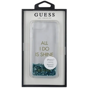 Buy Guess GUHCP7GLUQBL Apple iPhone SE 2022/SE 2020/8/7 blue hard case Liquid Glitter Party - GUE307BLU - {ean13} - Home Screen Store Europe