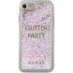 Kup Guess Apple Tasche GUHCP7GLUQPU iPhone SE 2022/SE 2020/8/7 lila/violett Hartschalenetui Liquid Glitter Party - GUE308PRP - {ean13} - Sklep Home Screen