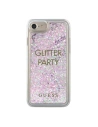 Guess Apple Tasche GUHCP7GLUQPU iPhone SE 2022/SE 2020/8/7 lila/violett Hartschalenetui Liquid Glitter Party