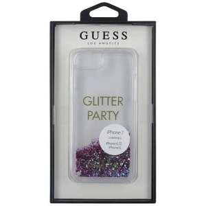 Kup Guess Apple Tasche GUHCP7GLUQPU iPhone SE 2022/SE 2020/8/7 lila/violett Hartschalenetui Liquid Glitter Party - GUE308PRP - {ean13} - Sklep Home Screen