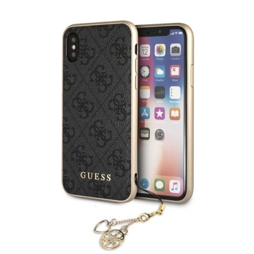 Kup Guess Apple Tasche GUHCPXGF4GGR iPhone X/XS grau/grau Hartschale 4G Charms Collection - GUE312GRY - {ean13} - Sklep Home Screen