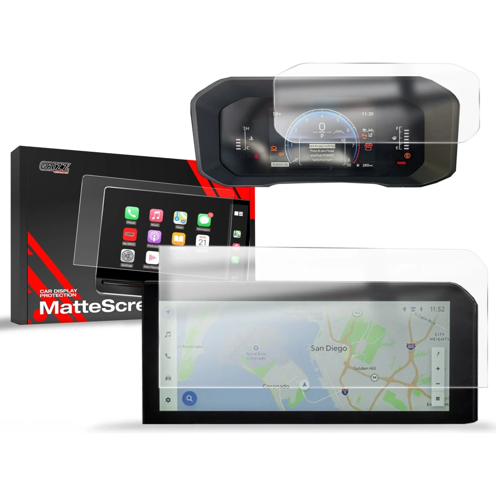 Folia matowa GrizzGlass CarDisplay Protection do Toyota Land Cruiser 8 12,3" 2024-2025 [2w1]