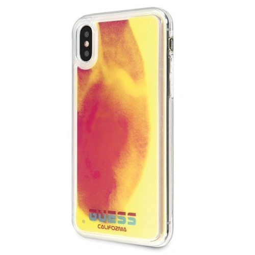Kup Etui Guess GUHCPXGLCPI Apple iPhone X/XS rozie/pink carcasă dură California Glow in the dark - GUE313PNK - {ean13} - Sklep Home Screen