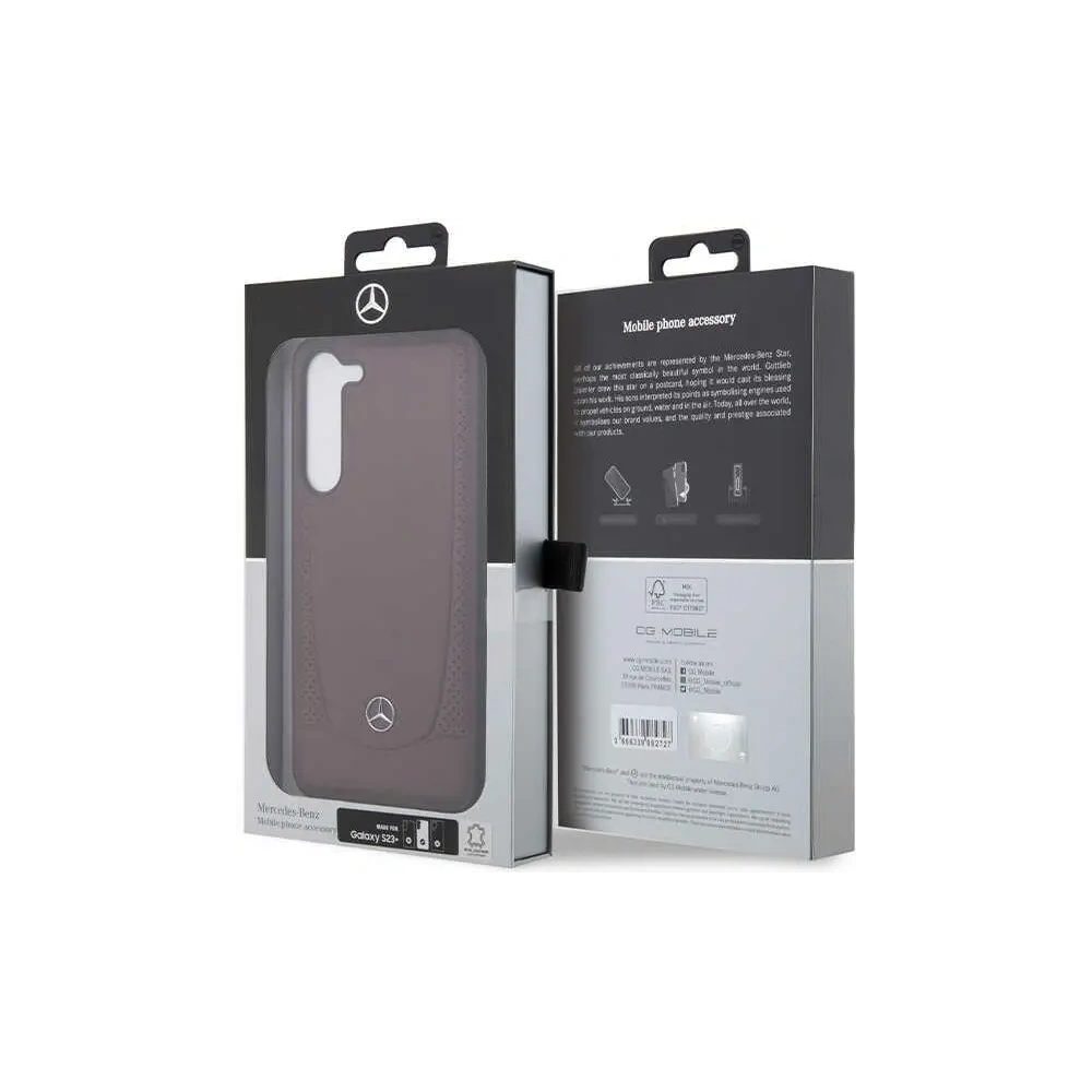 Etui Mercedes MEHCS23MARMRE Samsung Galaxy S23+ Plus hardcase Leather Urban Bengale czerwony/red