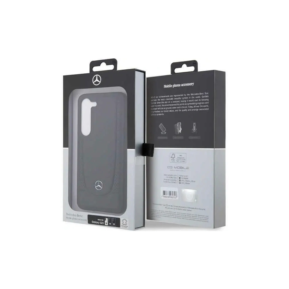 Etui Mercedes MEHCS23SARMBK Samsung Galaxy S23 hardcase Leather Urban czarny/black