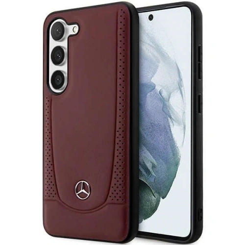 Buy Mercedes MEHCS23SARMRE Samsung Galaxy S23 hardcase Leather Urban Bengale red - MRS198 - {ean13} - Home Screen Store Europe