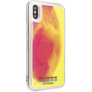 Kup Guess Apple Tasche GUHCPXGLCPI iPhone X/XS rosa/rosa Hartschalenetui California Glow in the dark - GUE313PNK - {ean13} - Sklep Home Screen