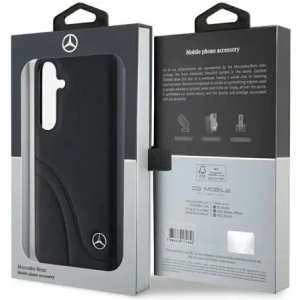 Kup Etui Mercedes MEHCS24M23RBCSK Samsung Galaxy S24+ Plus tvrdý kryt Kožené zakřivené stehy černý/black - MRS200 - {ean13} - Sklep Home Screen
